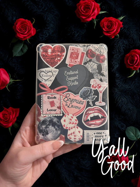 Enemies to Lovers Kindle Insert | Dark Romance Booktok Decor | Emotional Support Kindle | Spicy Romance Book Lover Gift